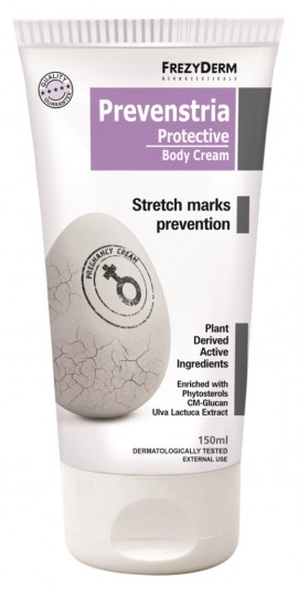 Frezyderm Prevenstria Protective Body Cream, Προστατευτική κρέμα Σώματος για την Πρόληψη των Ραγάδων κατα την εγκυμοσύνη, απότομη αλλαγή βάρους 150ml