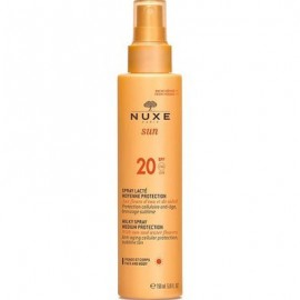 Nuxe Sun Milky Spray, Αντηλιακό Γαλάκτωμα Προσώπου & Σώματοςσε μορφή spray  με SPF20 150ml