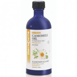 Macrovita Camomile Oil, Χαμομηλέλαιο με Βιταμίνη Ε για Πρόσωπο και Σώμα 100ml