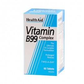 Health Aid Vitamin B99 Complex,Σύμπλεγμα βιταμινών Β, μαζί με σίδηρο και βιταμίνη C 60tabs