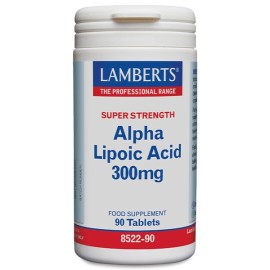 Lamberts Alpha Lipoic Acid, Συμπλήρωμα Διατροφής με Αντοξειδωτική Δράση και Βελτίωση Ψυχολογίας - Αποφυγή Στρες 300mg, 90tabs