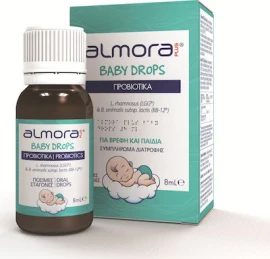 Elpen Almora Plus Probiotics Baby Drops, Προβιοτικά για μωρά 8ml