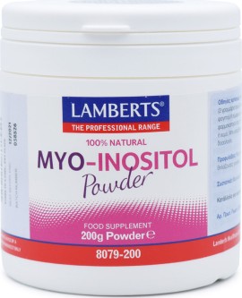 Lamberts Myo Inositol Powder Συμπλήρωμα Μυοϊνοσιτόλης Σε Σκόνη 200gr