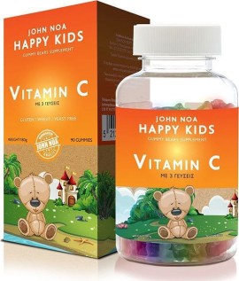John Noa Happy Kids Vitamin C Παιδικά Ζελεδάκια Πλούσια σε Βιταμίνη C 90Gummies