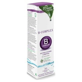 Power of Nature B Complex & Stevia, Συμπλήρωμα Διατροφής Συμπλέγματος Βιταμινών B με Στέβια, 20 effec.tabs