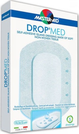 Master Aid Αυτοκόλλητα Επιθέματα Drop Med 15x10.5cm 5τμχ