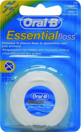 OralB Essential Floss Ακύρωτο Οδοντικό Νήμα 50m, 1τμχ