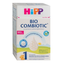HIPP Bio Combiotic 1 Metafolin Βιολογικό Βρεφικό Γάλα Από 0-6 Μηνών Νέο με Metafolin 600g