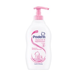 Proderm Shampoo& Showergel, Σαμπουάν & Αφρόλουτρο Eιδικά Σχεδιασμένο για Παιδιά από 1 έως 3 ετών, 400ml