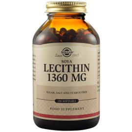 Solgar Lecithin, Λεκιθίνη Σόγιας 1360mg Softgels 250s