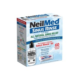 NEILMED Sinus Rinse Original Kit All Natural Relief Σύστημα Ρινικών Πλύσεων Συσκευή & 60 Φακελάκια