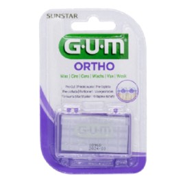 Gum 723 Orthodontic Wax Unflavored Ορθοδοντικό Κερί Χωρίς Γεύση Κατά των Πληγών & των Ερεθισμών από Σιδεράκια 1 τμχ