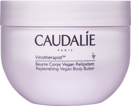 Caudalie Vinotherapist Replenishing Vegan Body Butter, θρέφει εντατικά για 24 ώρες και επανορθώνει τις ξηρές επιδερμίδες με Βιολογικό αμυγδαλέλαιο, έλαιο χουρμαδιάς της ερήμου, έλαιο από κουκούτσια σταφυλιού, βιολογικό βούτυρο καριτέ 250ml
