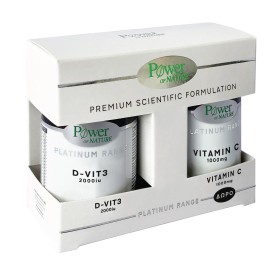 Power Health Platinum D-vit3 2000iu, Συμπλήρωμα Διατροφής για την απορρόφηση του ασβεστίου, 60tabs & GIFT Vitamin C 1000mg 20caps