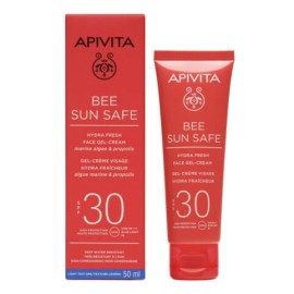 Apivita Bee Sun Safe Hydra Fresh Gel-Face SPF30, Ενυδατική Κρέμα-Gel Προσώπου 50ml