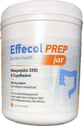 Epsilon Health Effecol Prep Jar,  Για την Εκκένωση του Εντέρου πριν από Ενδοσκοπικές Εξετάσεις - 304.9gr