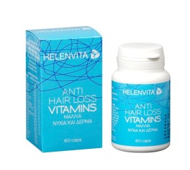 Helenvita Anti Hair Loss Vitamins Συμπλήρωμα Διατροφής για την Υγεία των Μαλλιών, των Νυχιών & του Δέρματος, 60 caps