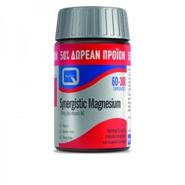 Quest Synergistic Magnesium, Συμπλήρωμα Διατροφής με Μαγνήσιο 60 +30 Ταμπλέτες 1 τμχ