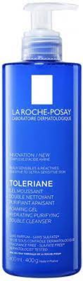 La Roche Posay Toleriane Foaming Gel Double Cleanser, Καθαριστικό Προσώπου για Ευαίσθητο έως δυσανεκτικό Δέρμα 400ml