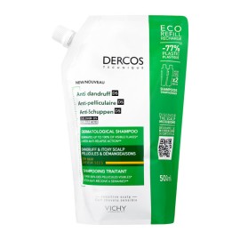Vichy Dercos Anti-dandruff DS,  Σαμπουάν Κατά της Πιτυρίδας για Ξηρά Μαλλιά σε Οικολογική Συσκευασία 500ml