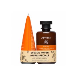 Apivita Promo Pack Shine & Revitalizing, Shampoo, Σαμπουάν Λάμψης & Αναζωογόνησης - 250ml & Conditioner, Κρέμα Μαλλιών με Πορτοκάλι & Μέλι - 150ml