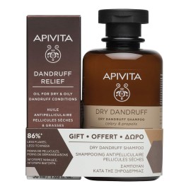 Apivita Promo Dandruff Relief Oil, 50ml & Δώρο Dry Dandruff Shampoo Celery & Propolis Σαμπουάν Κατά της Ξηροδερμίας, 250ml