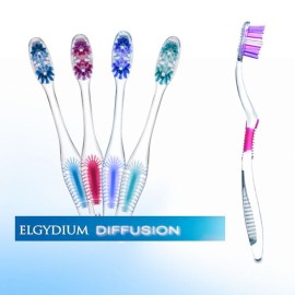 Elgydium Diffusion  Toothbrush, Οδοντόβουρτσα για βαθύ καθαρισμό των δοντιών 1 τμχ : Medium (Μεσαία)