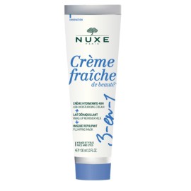 Nuxe Creme Fraiche de Beaute 3 in 1 48ωρη Ενυδατική Κρέμα, Γαλάκτωμα Ντεμακιγιάζ & Μάσκα Επαναπύκνωσης 3σε1, 100ml