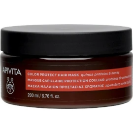 Apivita Μάσκα Μαλλιών Προστασίας Χρώματος Με Πρωτεΐνες Κινόα & Μέλι 200ml
