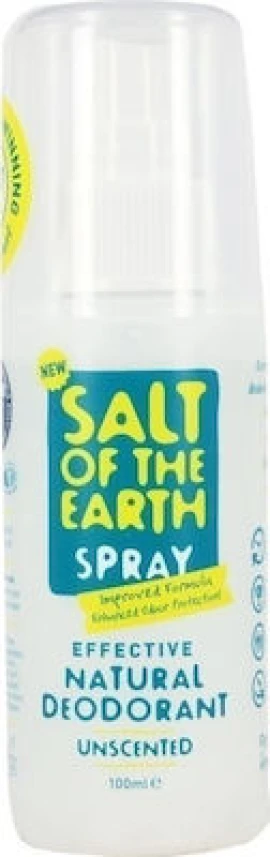 Salt of the Earth Crystal Spring Spray, Φυσικό Αποσμητικό Εξαιρετικά Αποτελεσματικό που δεν Αφήνει Άσπρους Λεκέδες στα Ρούχα, 100ml