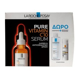 La Roche Posay Set Pure Vitamin C10 Serum 30ml + Δώρο Eau Micellaire Ultra 50ml + Anthelios Age Correct SPF50 3ml
