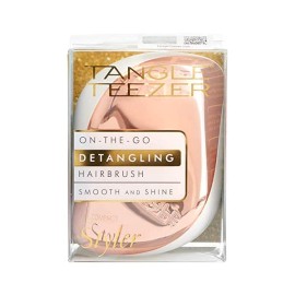 Tangle Teezer On-the-go Detangling Hairbrush Smooth and Shine Compact Styler Rose Gold/Ivory 1τμχ
