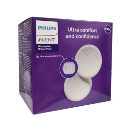 Phillips Avent Ultra Comfort and Confidence Επιθέματα Στήθους μιας Χρήσης για Εξαιρετική Άνεση & Αξιοπιστία 60 τεμάχια SCF254/61