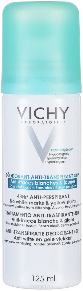 Vichy Deodorant Anti-transpirant 48hr Spray 48ωρη Αποσμητική Φροντίδα, 125ml
