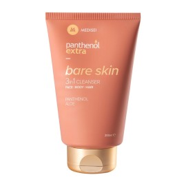 Medisei Panthenol Extra Bare Skin 3in1 Cleanser, Γυναικείο Καθαριστικό για Σώμα Πρόσωπο και Μαλλιά 200ml
