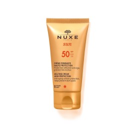 Nuxe Melting Sun cream Face SPF30, Αντηλιακή Κρέμα για Πρόσωπο με Υψηλή Προστασία και Λαμπερό Μαύρισμα SPF30 50ml