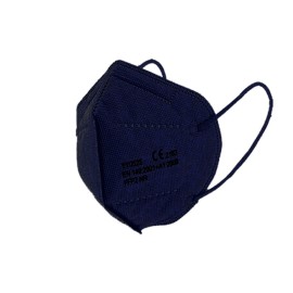 Μάσκα Υψηλής Προστασίας σε ατομική Συσκευασία FFP2 KN95/N95, 1τμχ : Μπλε Σκούρο
