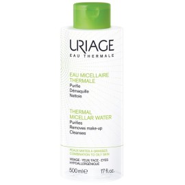 Uriage Eau Micellaire Thermale Oilly Skin, Ιαματικό Νερό Micellaire για Λιπαρό Δέρμα 500ml