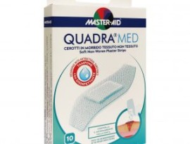 Masteraid Quadra Med Super, Τσιρότα Άσπρα Πολύ Μεγάλα 86x39mm 10 τεμάχια