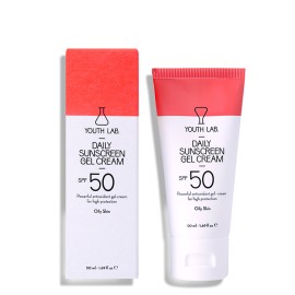 Youth Lab Daily Sunscreen Gel Cream Spf 50, Αντιηλιακό Kρεμοτζέλ Προσώπου με Χρώμα, Λιπαρό Δέρμα 50ml