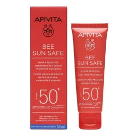 Apivita Bee Sun Safe, Καταπραϋντική Κρέμα Προσώπου για Ευαίσθητες Επιδερμίδες SP50+ 50ml