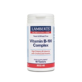 Lamberts Vitamin B100 Complex για ένα Υγιές Νευρικό Σύστημα, 60tabs