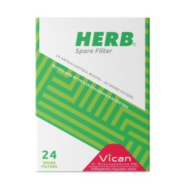 Vican Herb Spare Filter Ανταλλακτικά Φίλτρα Πίπας για Διακοπή Καπνίσματος 24τμχ