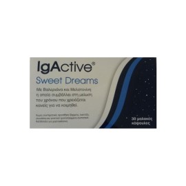 Novapharm Igactive Sweet Dreams Συμπλήρωμα Διατροφής Για Εύκολο Ύπνο 30 Soft Gels