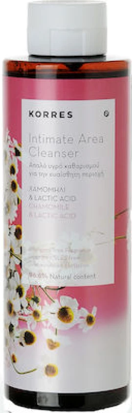 Korres Intimate Area Cleanser, Καθαρισμός Ευαίσθητης Περιοχής με Χαμομήλι & Lactic Acid 250ml