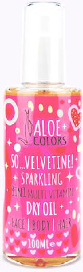 Aloe Colors So Velvetine! Sparkling 3in1 Multi Vitamin Dry Oil, Ξηρό Λάδι Προσώπου, Σώματος & Μαλλιών 100ml