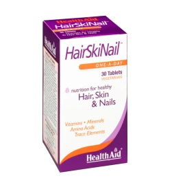 Health Aid Hair Skin Nail,Συνδυασμός ομορφιάς & ολοκληρωμένης φροντίδας για τα μαλλιά, το δέρμα & τα νύχια 30tabs
