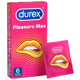 Durex Pleasure Max Προφυλακτικά με ραβδώσεις 6τμχ