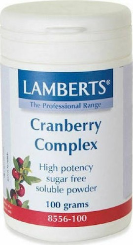 Lamberts Cranberry Complex Powder, Συμπλήρωμα Διατροφής Cranberry σε Σκόνη για την Υγεία του Ουροποιητικού 100gr
