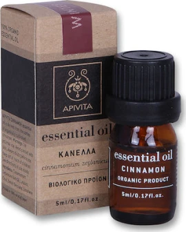 Apivita Essential Oil Cinnamon, Αιθέριο Έλαιο Κανέλλα 5ml